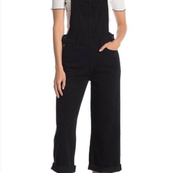 PAIGE Nellie Black Denim Overalls NWOT - Picture 13 of 14